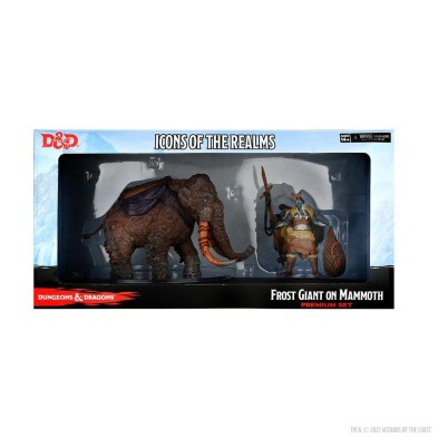D&D Miniatures: Icons of the Realms: Snowbound Frost Giant on Mammoth Premium Set