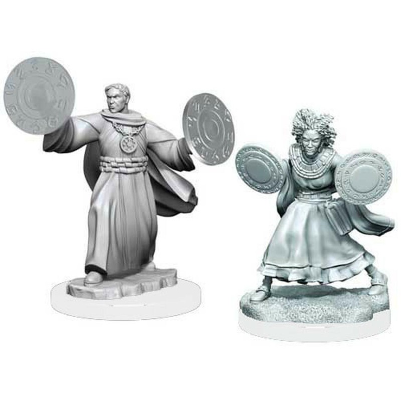 Critical Role: Unpainted Miniatures Wave 1. Human Graviturgy and Chronurgy Wizards