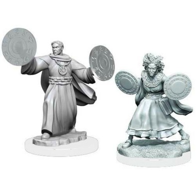 Critical Role: Unpainted Miniatures Wave 1. Human Graviturgy and Chronurgy Wizards