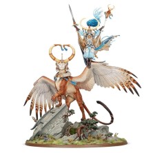 Warhammer Age of Sigmar: Lumineth Realm-lords. Archmage Teclis and Celennar, Spirit of Hysh