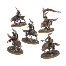 Warhammer Age of Sigmar: Gloomspite Gitz (Tipejoz Nokturnoz). Jinetez Colmibramantez
