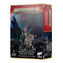Warhammer Age of Sigmar: Soulblight Gravelords. Rey Tumulario en Montura Esquelética