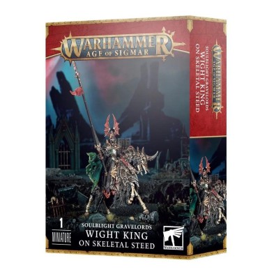 Warhammer Age of Sigmar: Soulblight Gravelords. Rey Tumulario en Montura Esquelética