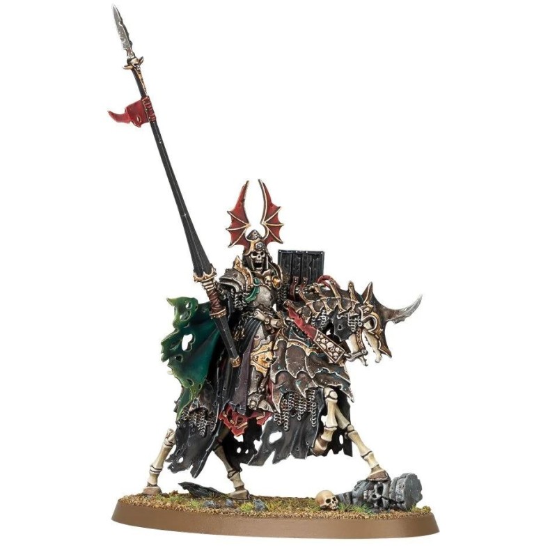 Warhammer Age of Sigmar: Soulblight Gravelords. Rey Tumulario en Montura Esquelética