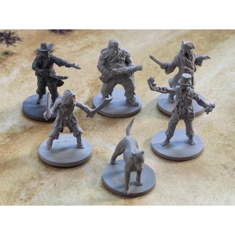 Banda de Piratas: 5 miniaturas + el perro de regalo