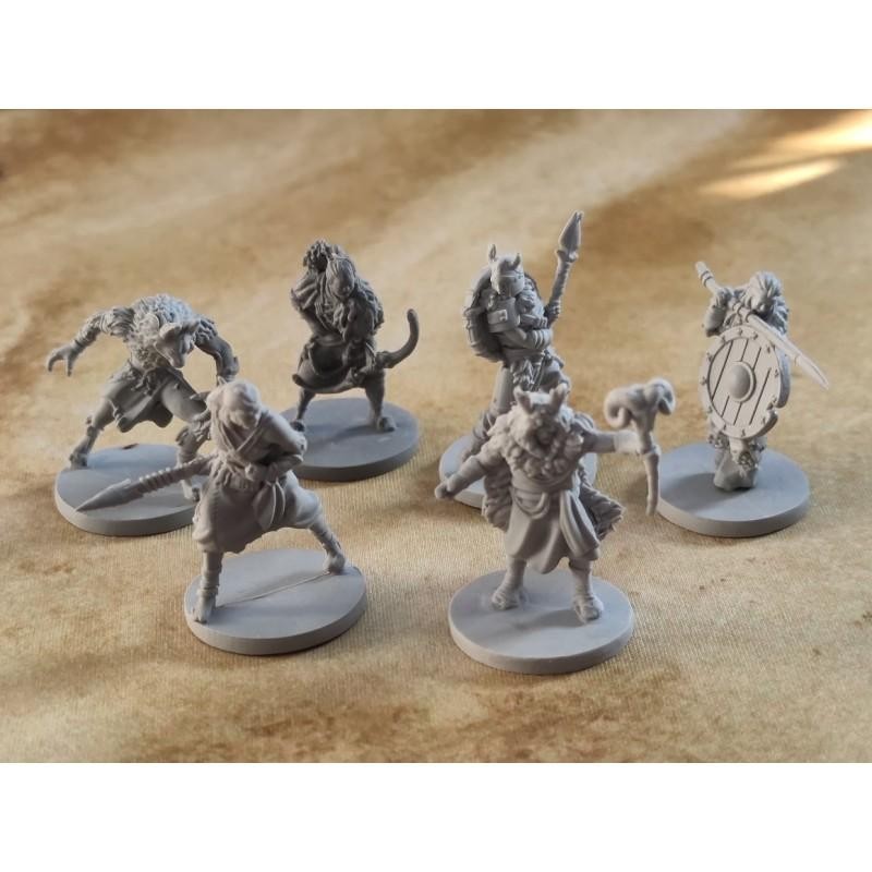 Banda de Licantropos: 5 miniaturas + lobohombre de regalo