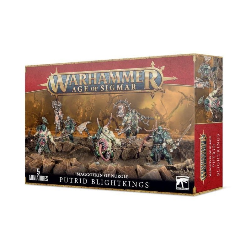 Warhammer Age of Sigmar: Maggotkin of Nurgle. Putrid Blightkings (Antigua edición)
