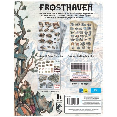 Frosthaven: Pegatinas reutilizables