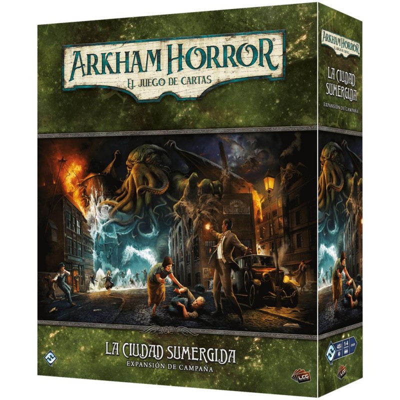 Arkham Horror: juego de cartas. La Ciudad Sumergida Expansión de Campaña