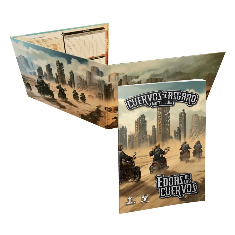 Cuervos de Asgard Motor Club: Eddas de los Cuervos y Pantalla de juego