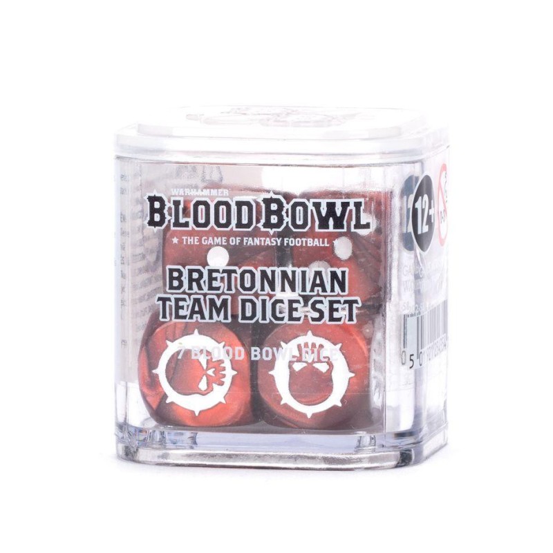 Juego de dados del equipo Bretonnian de Blood Bowl