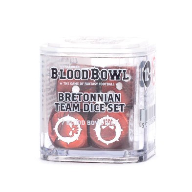 Juego de dados del equipo Bretonnian de Blood Bowl