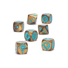 Juego de dados del equipo Tomb Kings de Blood Bowl