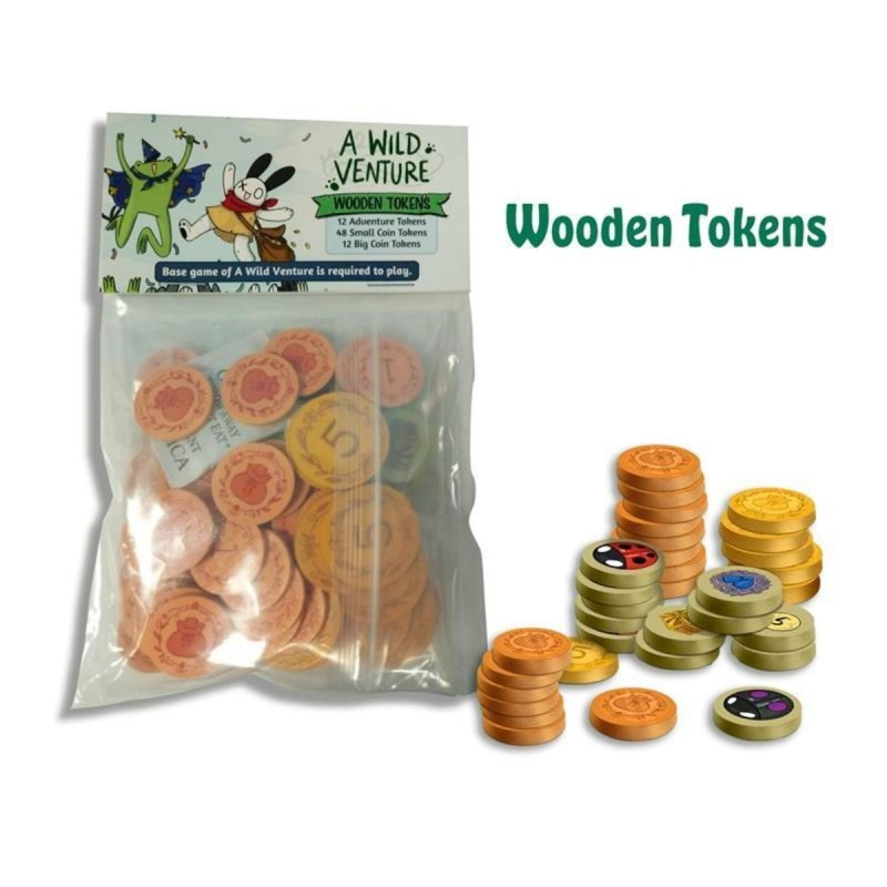 Una Aventura Salvaje: Tokens de madera