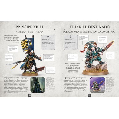 Warhammer 40.000: Enciclopedia de Personajes + Miniatura Teniente Titus