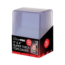 Ultra-Pro 3" x 4" Toploader Super Thick 180PT (10 pieces)