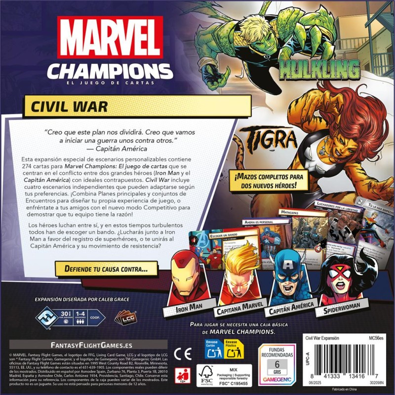 Marvel Champions:  Civil War Expansión