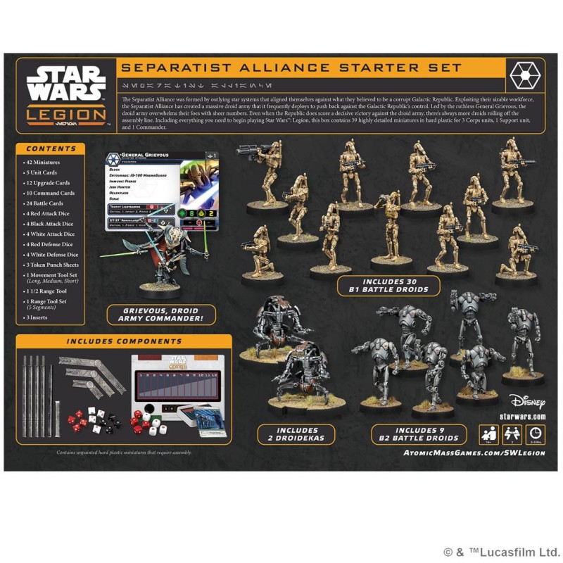 Star Wars Legión: Separatist Alliance Starter Set