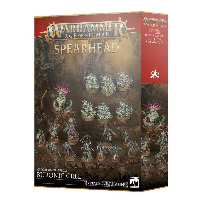 Warhammer Age of Sigmar: Punta de lanza Maggotkin of Nurgle. Célula Bubónica