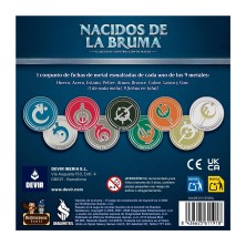 Nacidos de la Bruma - Fichas de Metal