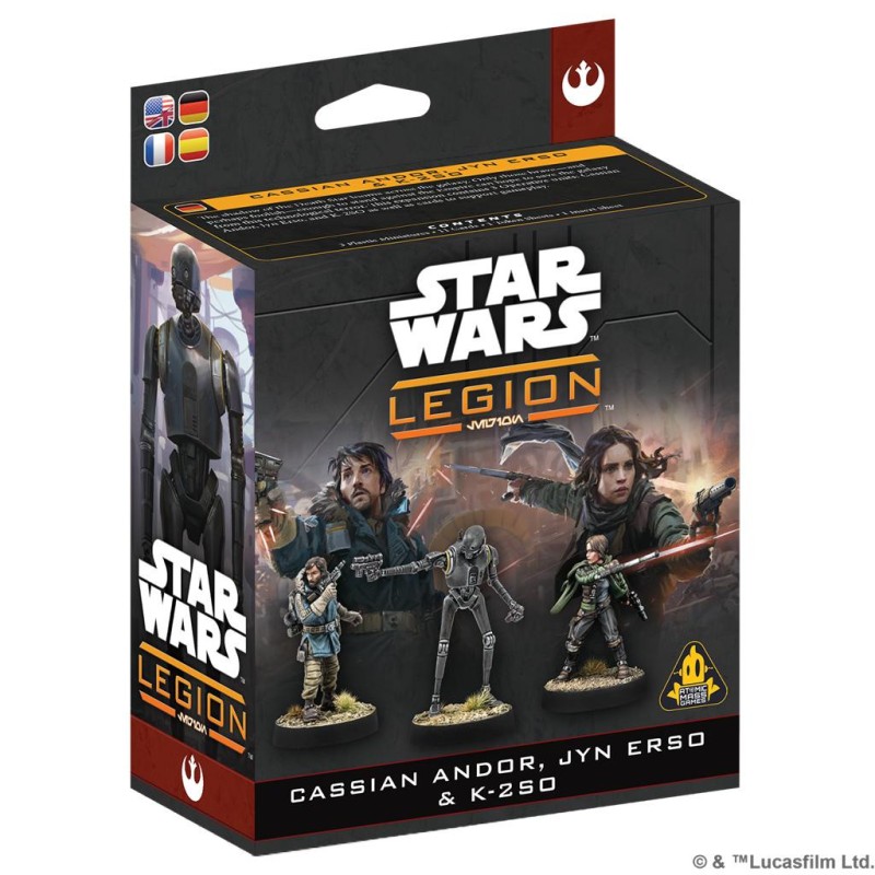 Star Wars Legión: Cassian Andor, Jyn Erso & K-2SO