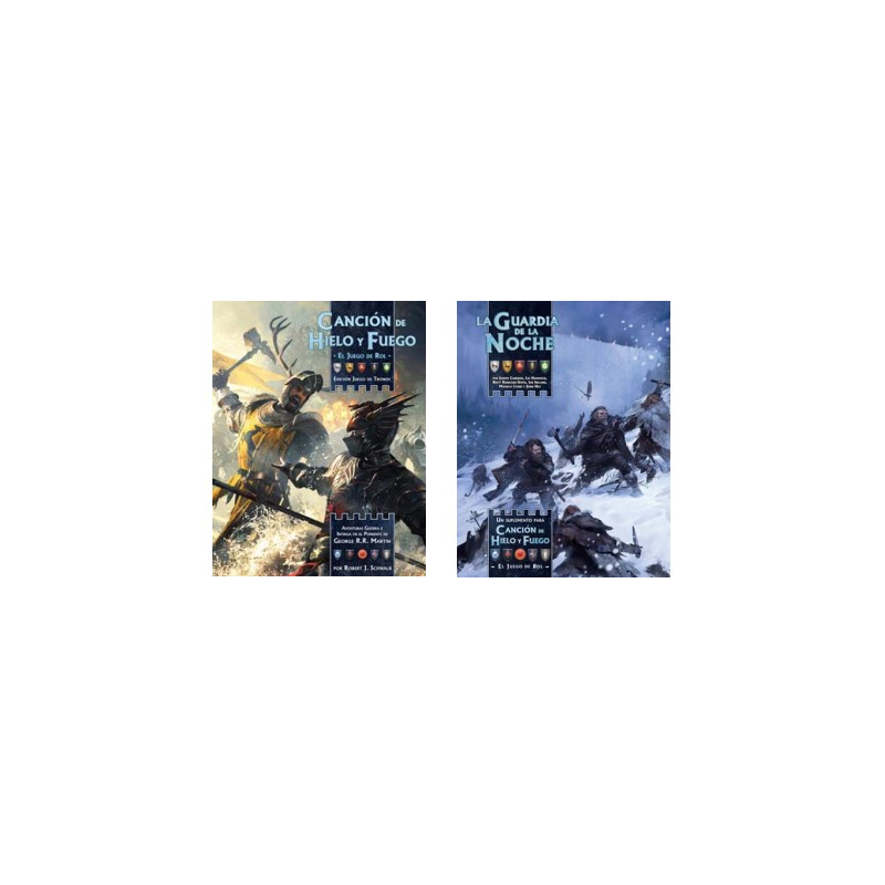 Pack de 2 libros Canción de Hielo y Fuego. El juego de rol