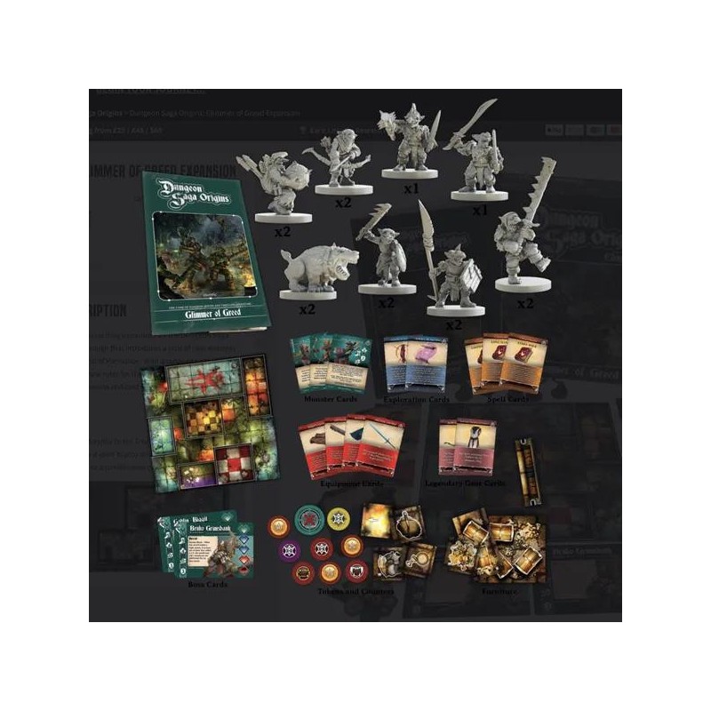 Dungeon Saga Origins: Glimmer of Greed Expansion