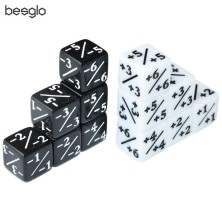 Positive/Negative Dice Counters White/Black (12)