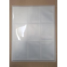 Album transparente 10 páginas de 9 bolsillos para cartas estándar