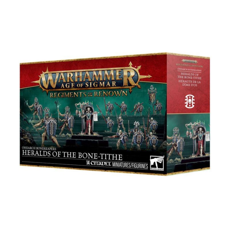 Warhammer Age of Sigmar: Regimiento de renombre Osiarcas Cosechahuesos. Heraldos del Diezmo de Huesos