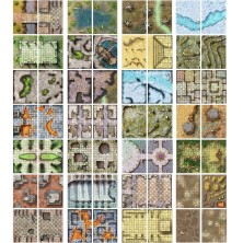 Giant Book of Battle Mats: Dragon Lairs & Dungeons
