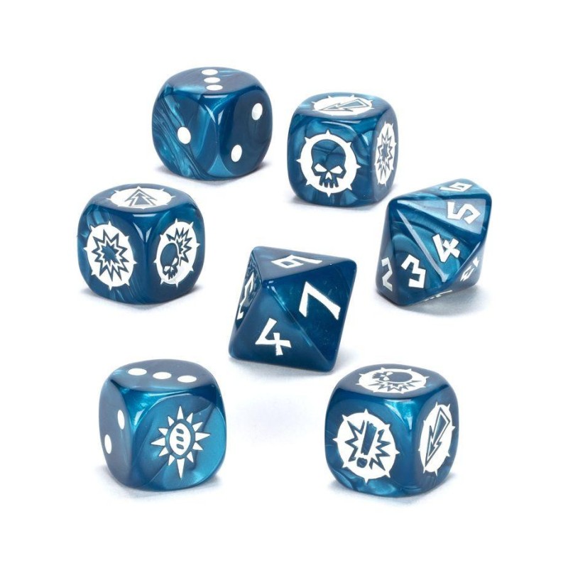 Juego de dados del equipo High Elf de Blood Bowl
