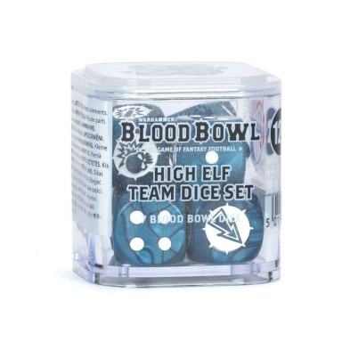 Juego de dados del equipo High Elf de Blood Bowl