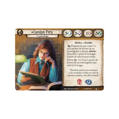 Arkham Horror: juego de cartas. Carolyn Fern Mazo de Investigador
