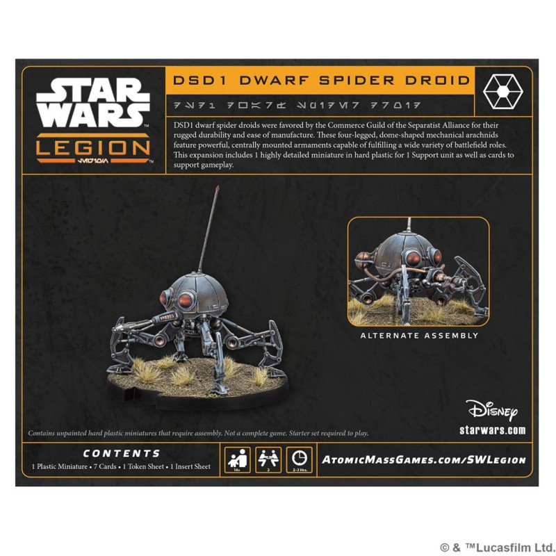 Star Wars Legión: DSD1 Dwarf Spider Droid