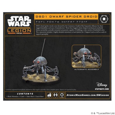 Star Wars Legión: DSD1 Dwarf Spider Droid