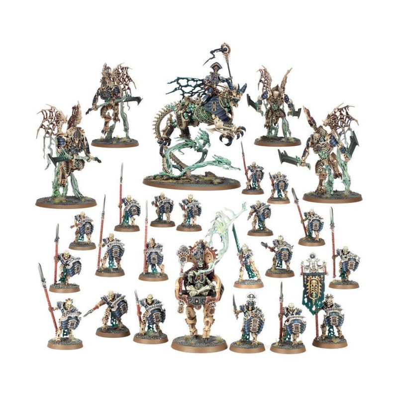 Warhammer Age of Sigmar: Fuerza de batalla Osiarcas Cosechahuesos. Falange de la Miríada Nula