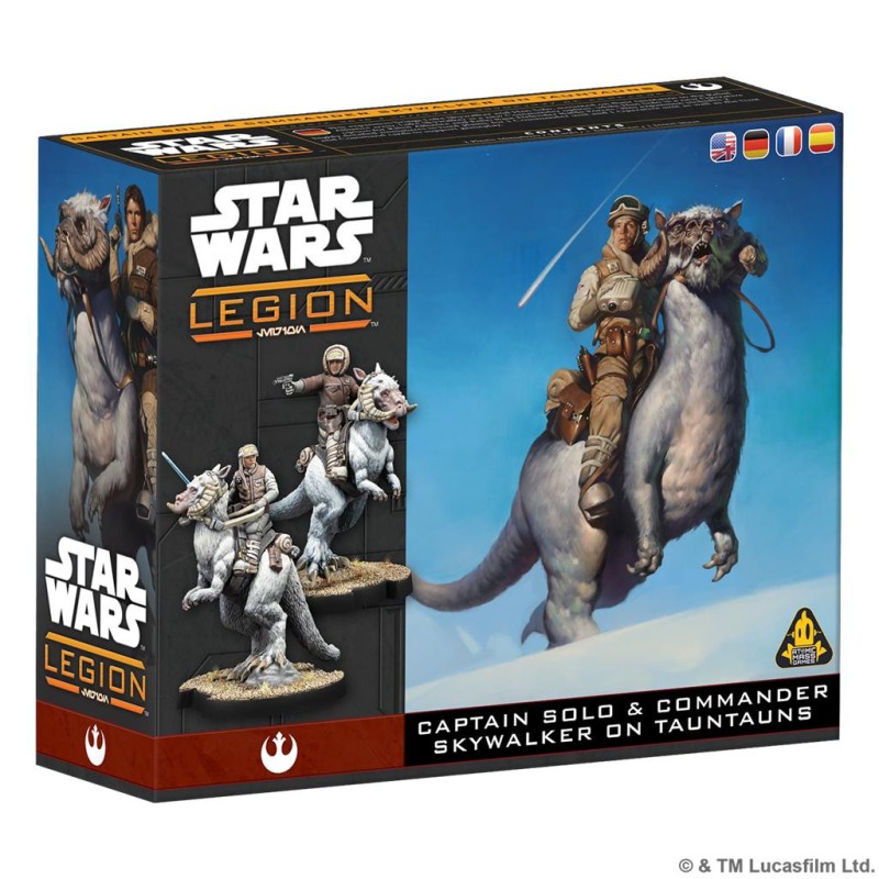 Star Wars Legión: Han Solo & Luke Skywalker on Tauntaun