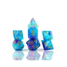 Sirius Dice RPG Dice Set: Cerulean Nebula (7)