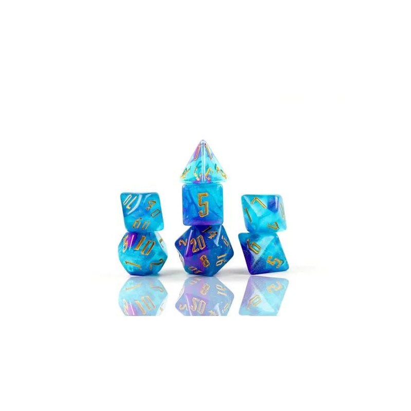 Sirius Dice RPG Dice Set: Cerulean Nebula (7)
