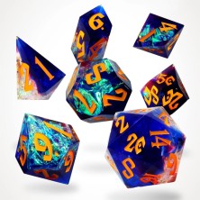 Crit Stones RPG Dice Set: Galactic Ember (7)