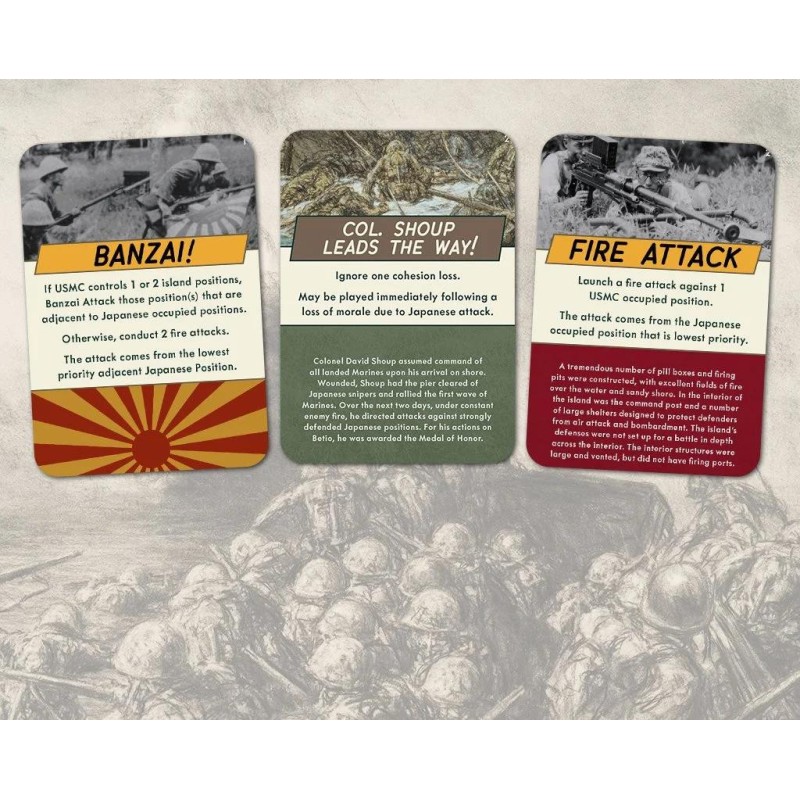 Tarawa 1943 Solitaire Travel Game