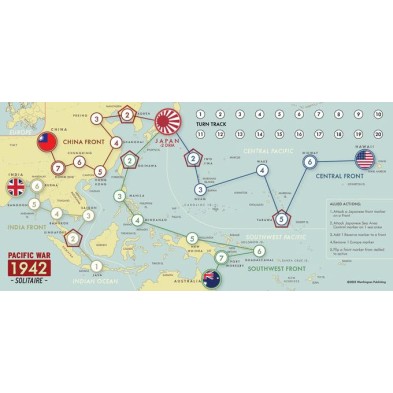 Pacific War 1942: Solitaire Travel Game 2nd Edition