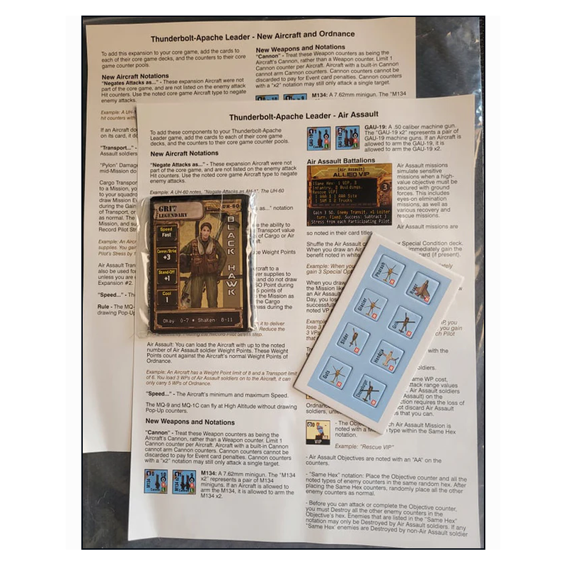 Thunderbolt Apache Leader: Expansion Errata
