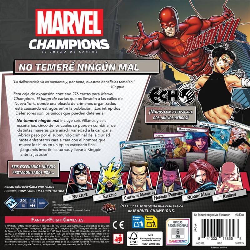 Marvel Champions:  No Temeré Ningún Mal Expansión