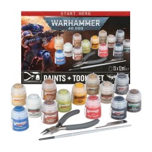 Warhammer 40.000: Empieza aquí. Kit de pintura y herramientas