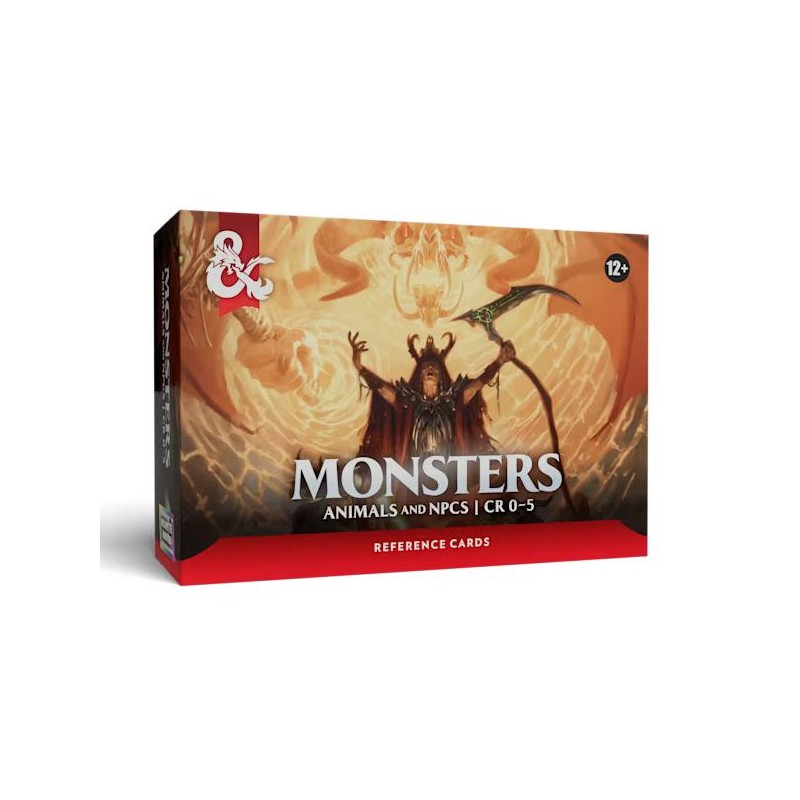 Dungeons & Dragons Reference Cards: Monsters Animals and NPCs