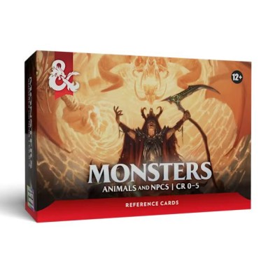 Dungeons & Dragons Reference Cards: Monsters Animals and NPCs