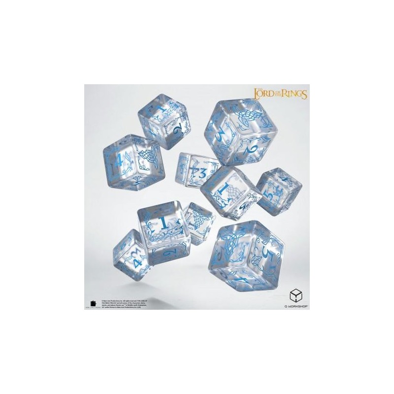 The Lord of the Rings: Rivendell 10xD6 Dice Set - Water
