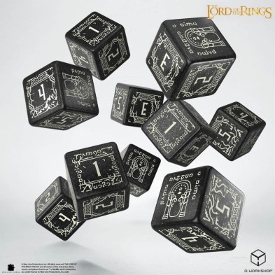 The Lord of the Rings: Moria 10xD6 Glow in the dark Dice Set